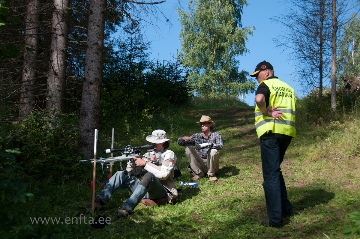 Not only the targets are at some angle, You will be sitting at an angle. Try shooting.